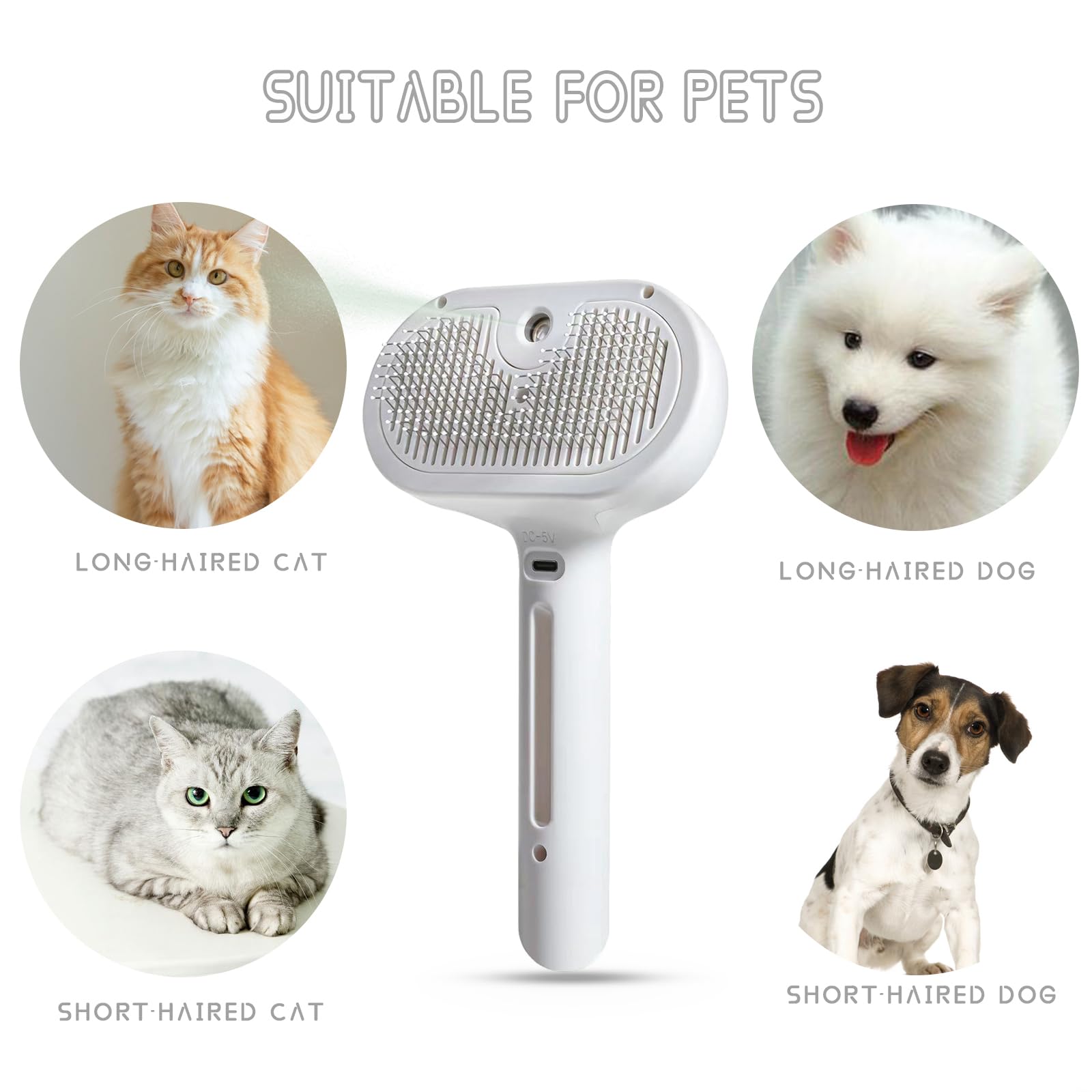 2 in 1 Pet Spray Hair Removal Comb | PetNestUK