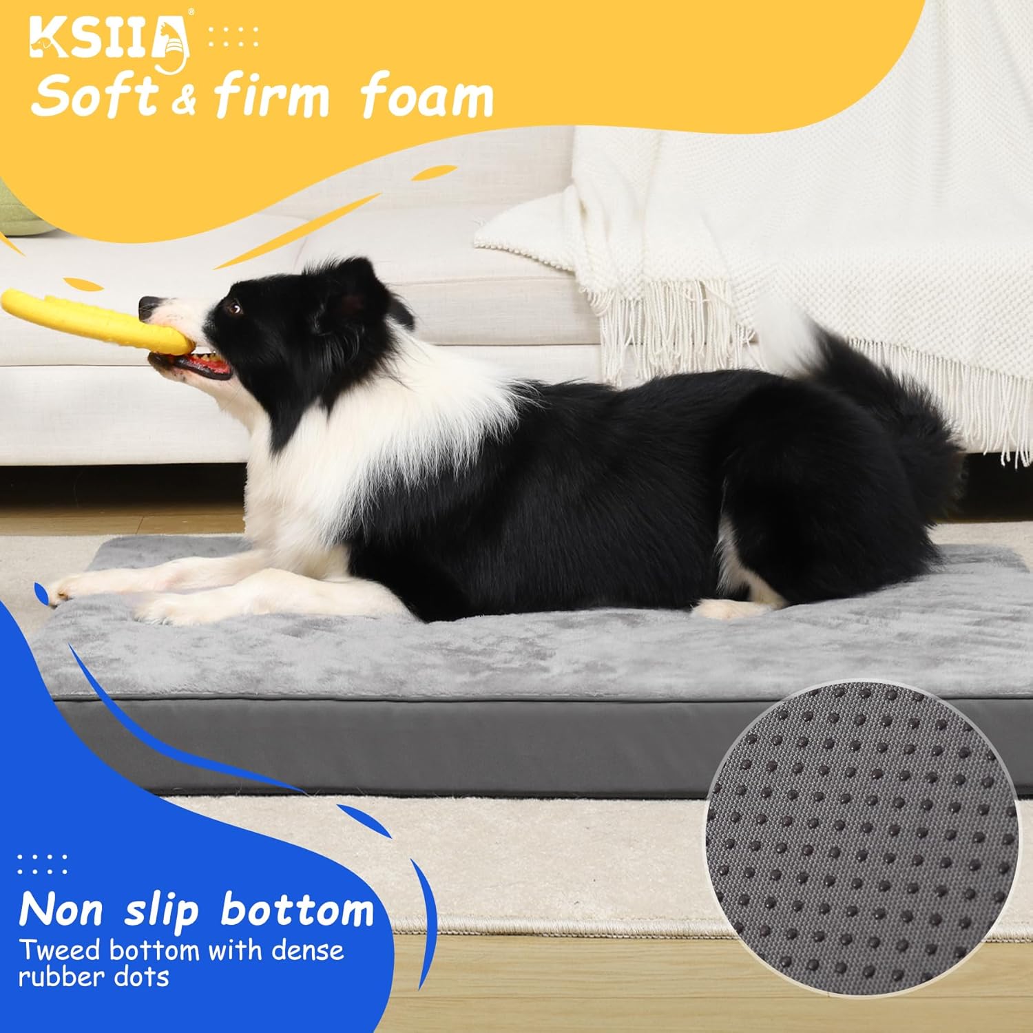 KSIIA Dog Beds Large Washable, Orthopedic Dog | PetNestUK