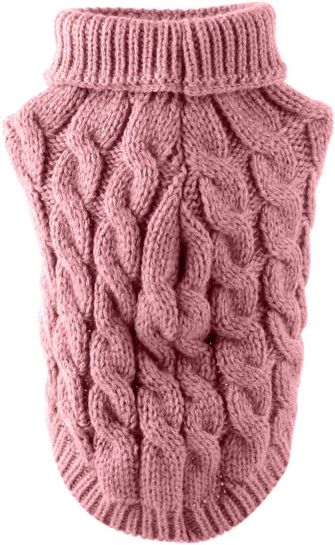 Pet Dog Turtleneck Knitting Sweater Coat Winter | PetNestUK