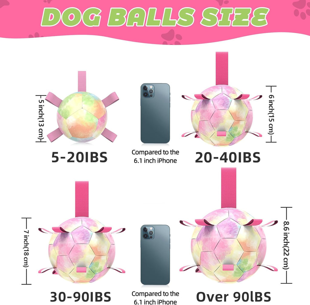HETOO Dog Football with Grab Tabs
