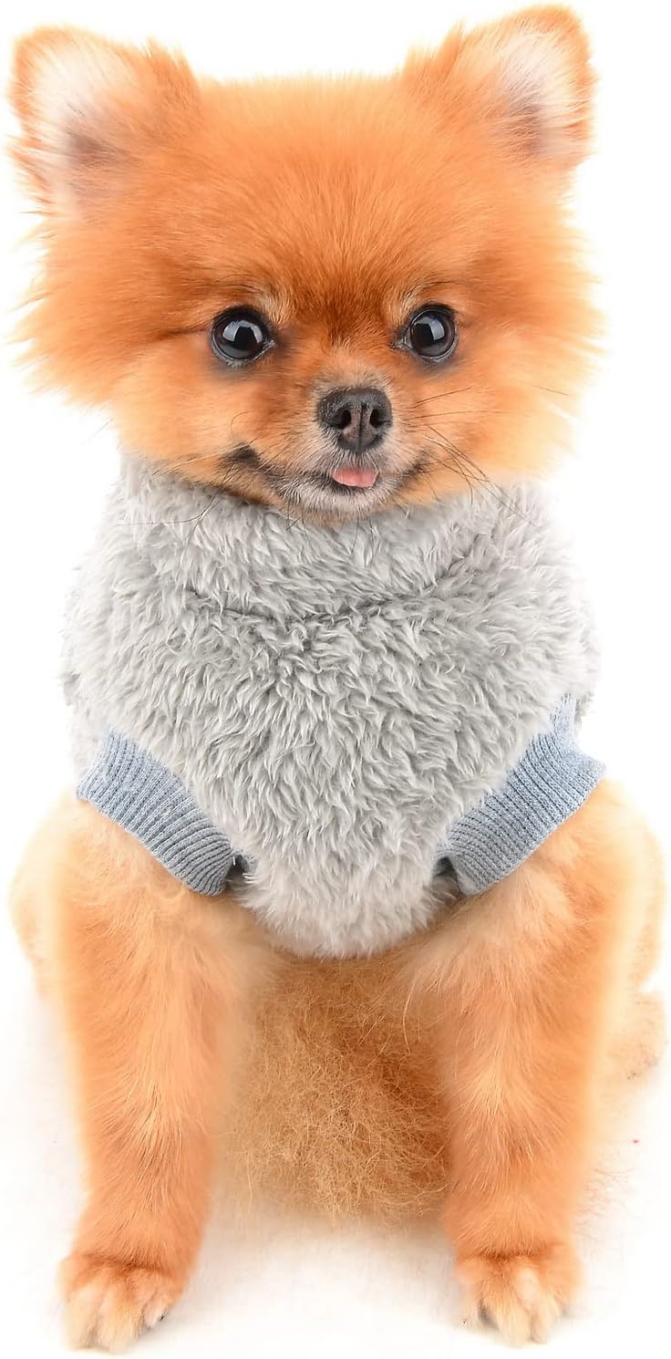 SMALLLEE_LUCKY_STORE Pet Sherpa Fleece Jumper | PetNestUK