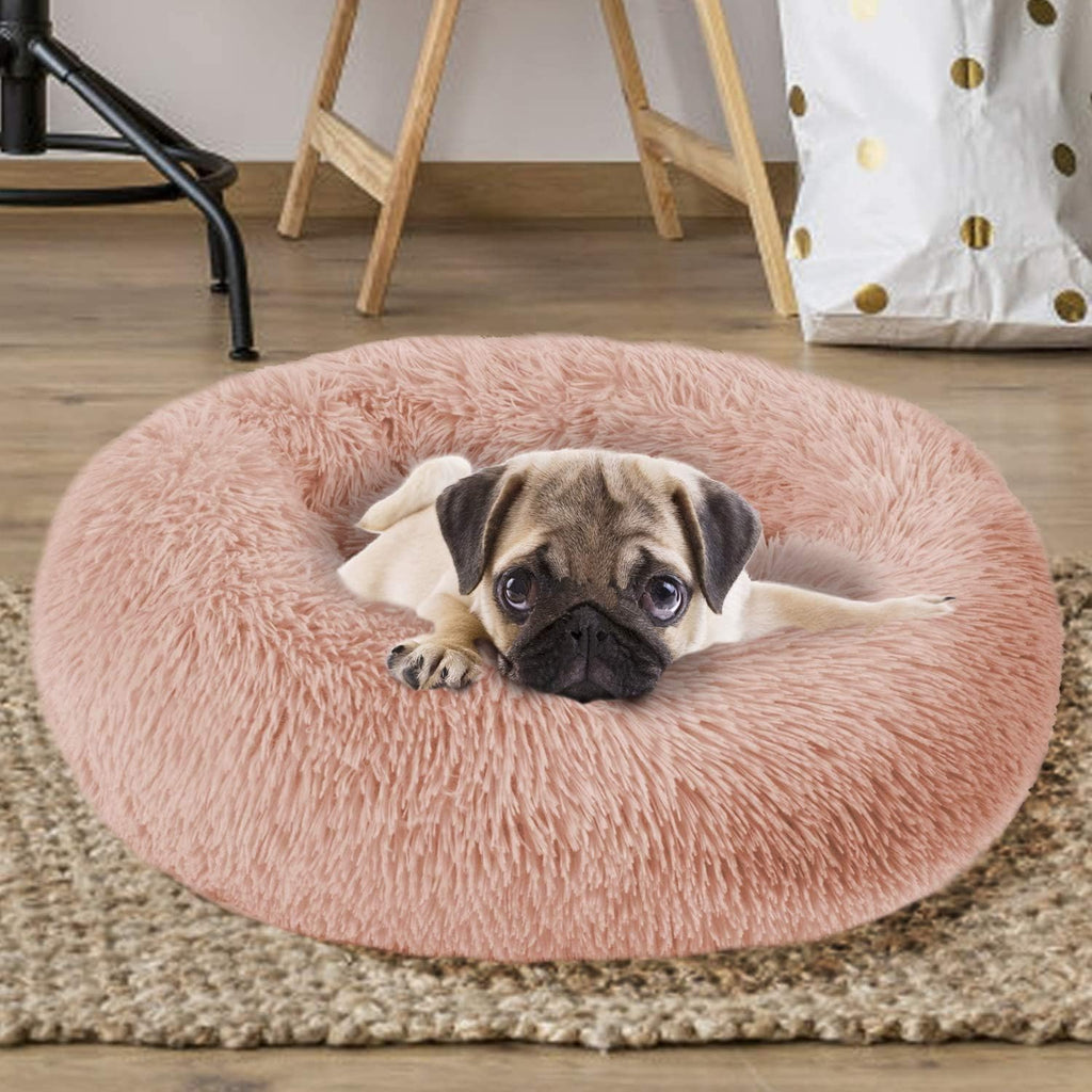 MFOX Faux-Fur Donut Pet Bed
