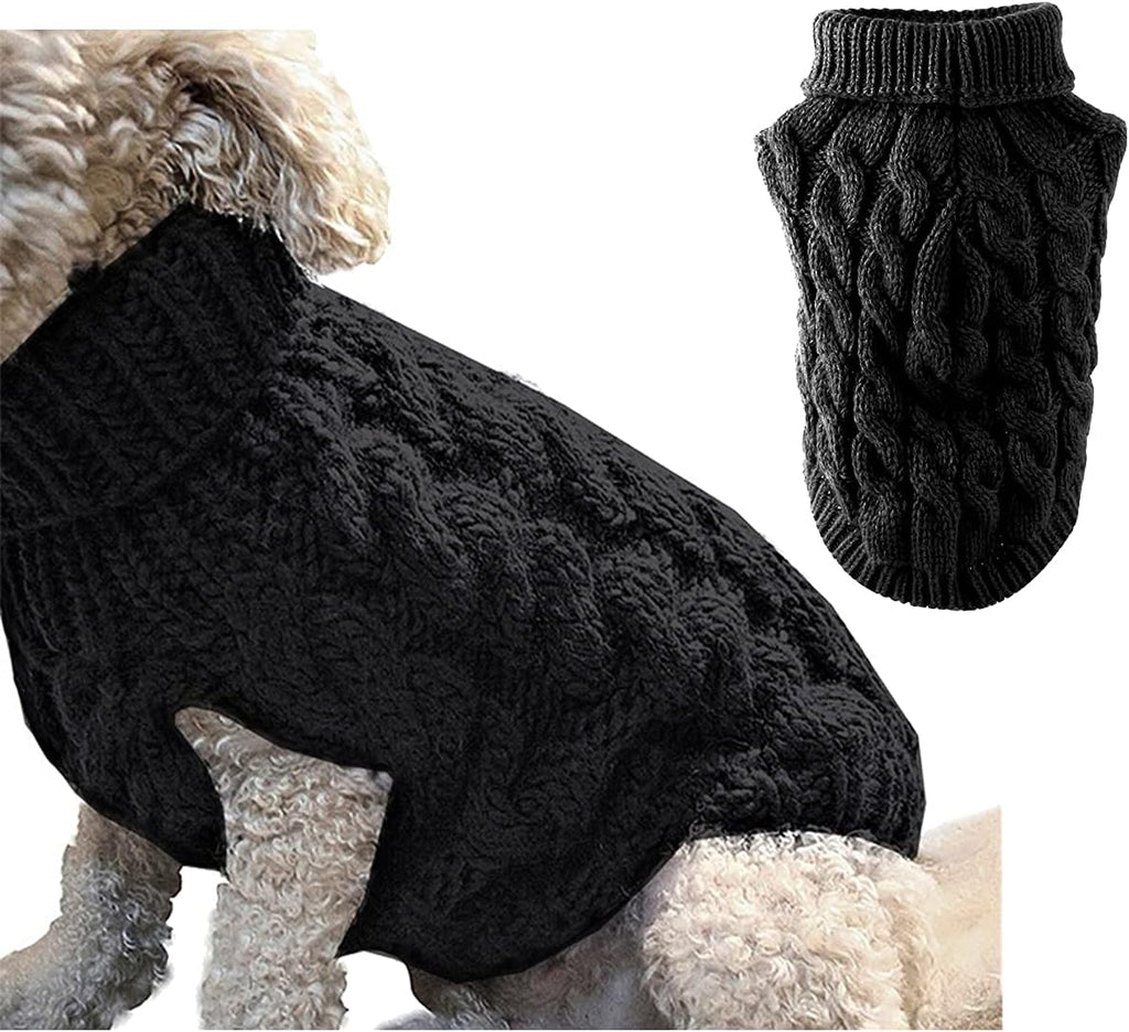 Pet Dog Turtleneck Knitting Sweater Coat Winter | PetNestUK