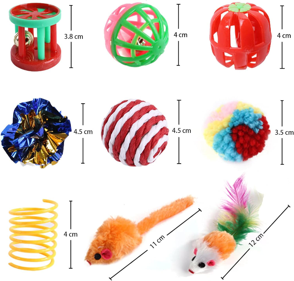 20 Pcs Cat Toys for Indoor Kitten, Collapsible | PetNestUK