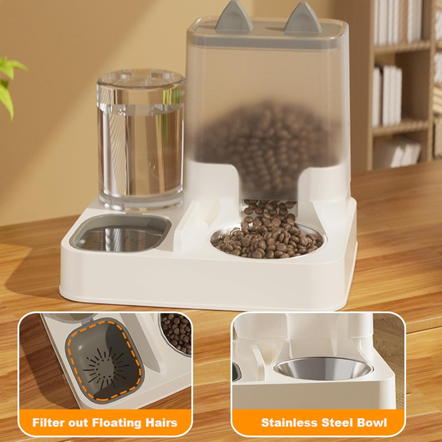 Automatic Food Feeder and Waterer Set 3.2L, 2 | PetNestUK