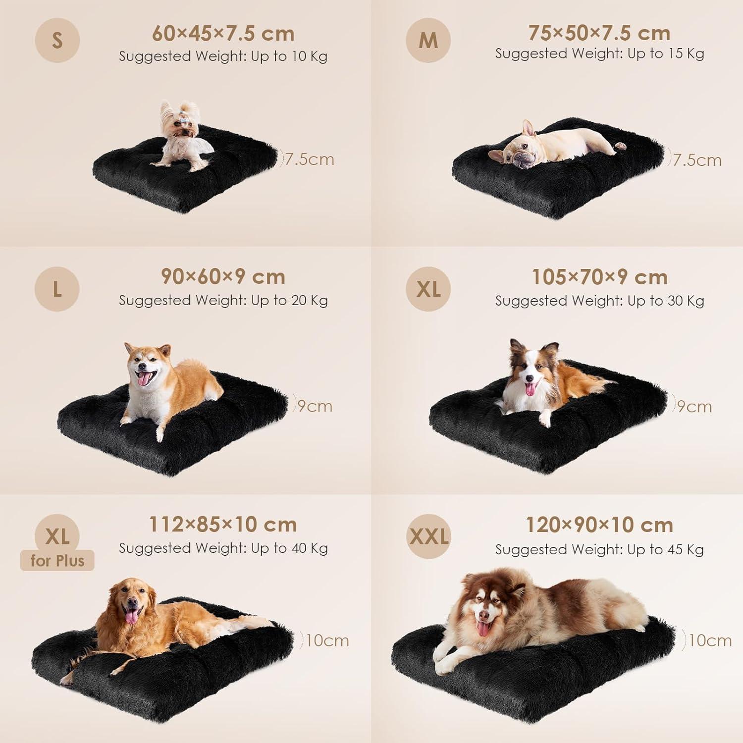 EHEYCIGA Calming Dog Bed Medium, Fluffy Anti | PetNestUK