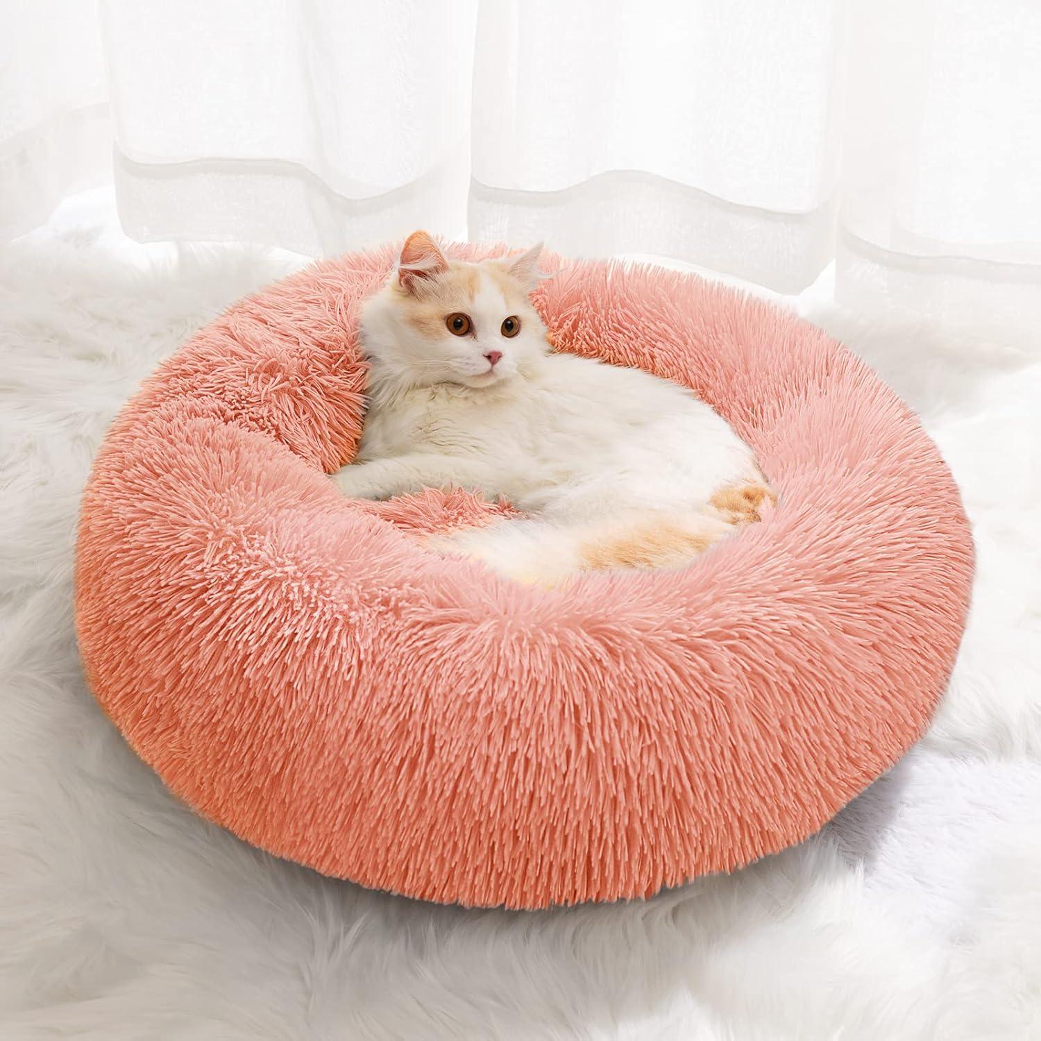 YOJOGEE Calming Donut Puppy Bed for Medium Small | PetNestUK