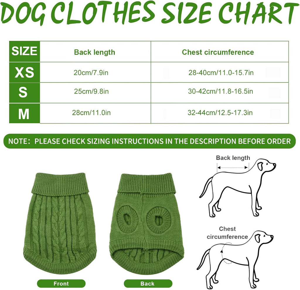 Small Dog Jumper, Warm Puppy Sweater for Small | PetNestUK