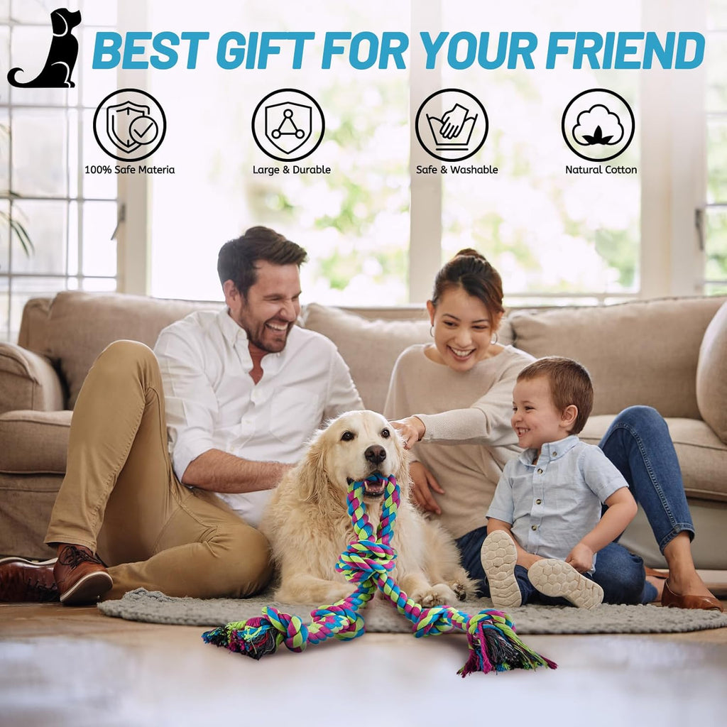 Aitmexcn Dog Rope Toys for Large Medium Dog | PetNestUK