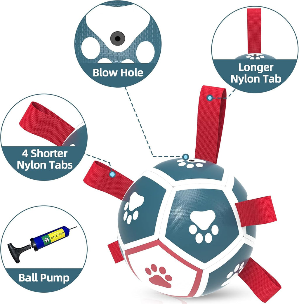 HETOO Dog Football with Grab Tabs