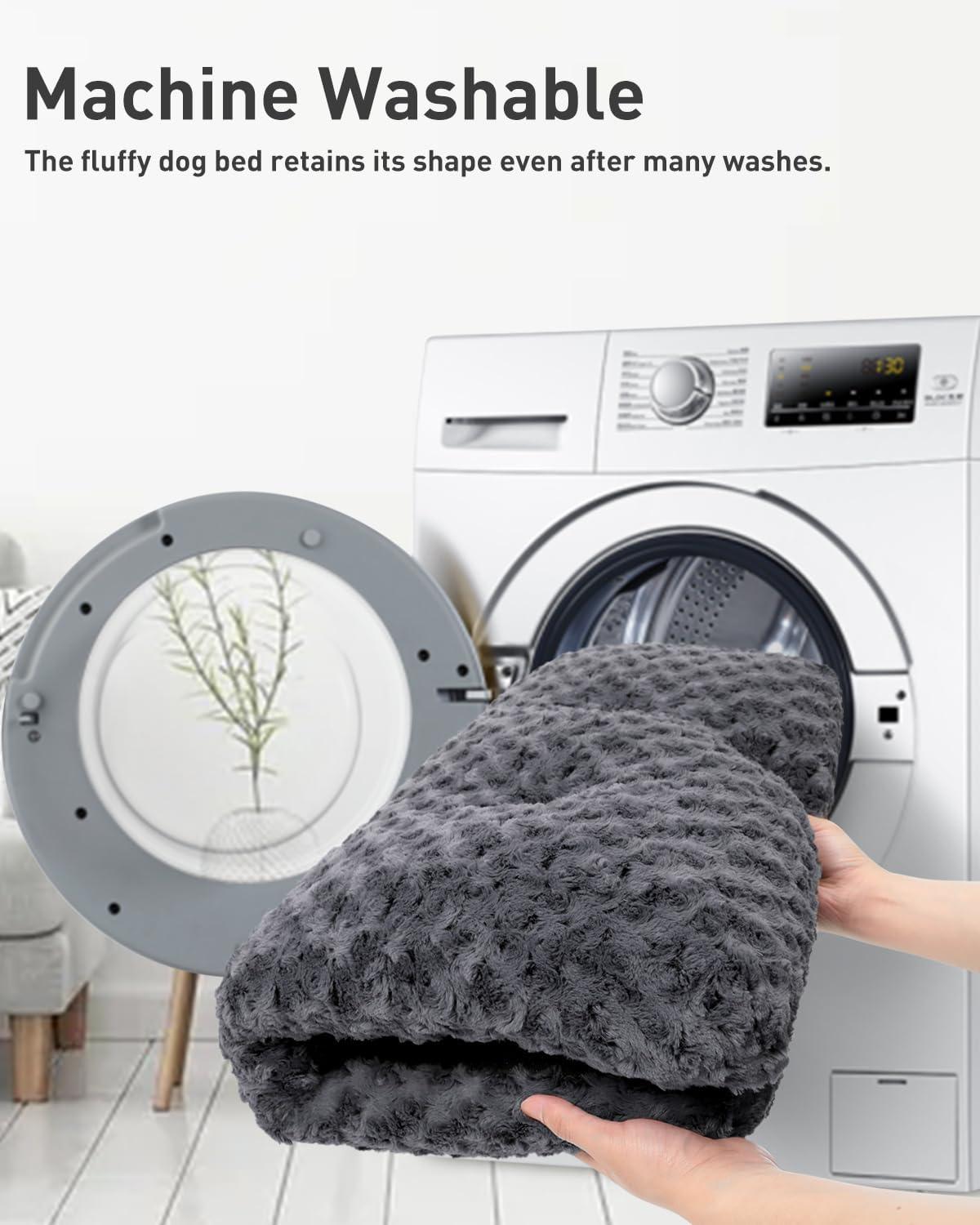 KSIIA Large Dog Bed Washable, Calming Dog Bed, | PetNestUK