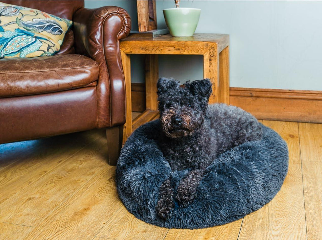Woof & Whiskers Donut Beds For Dogs Grey Dog Bed | PetNestUK