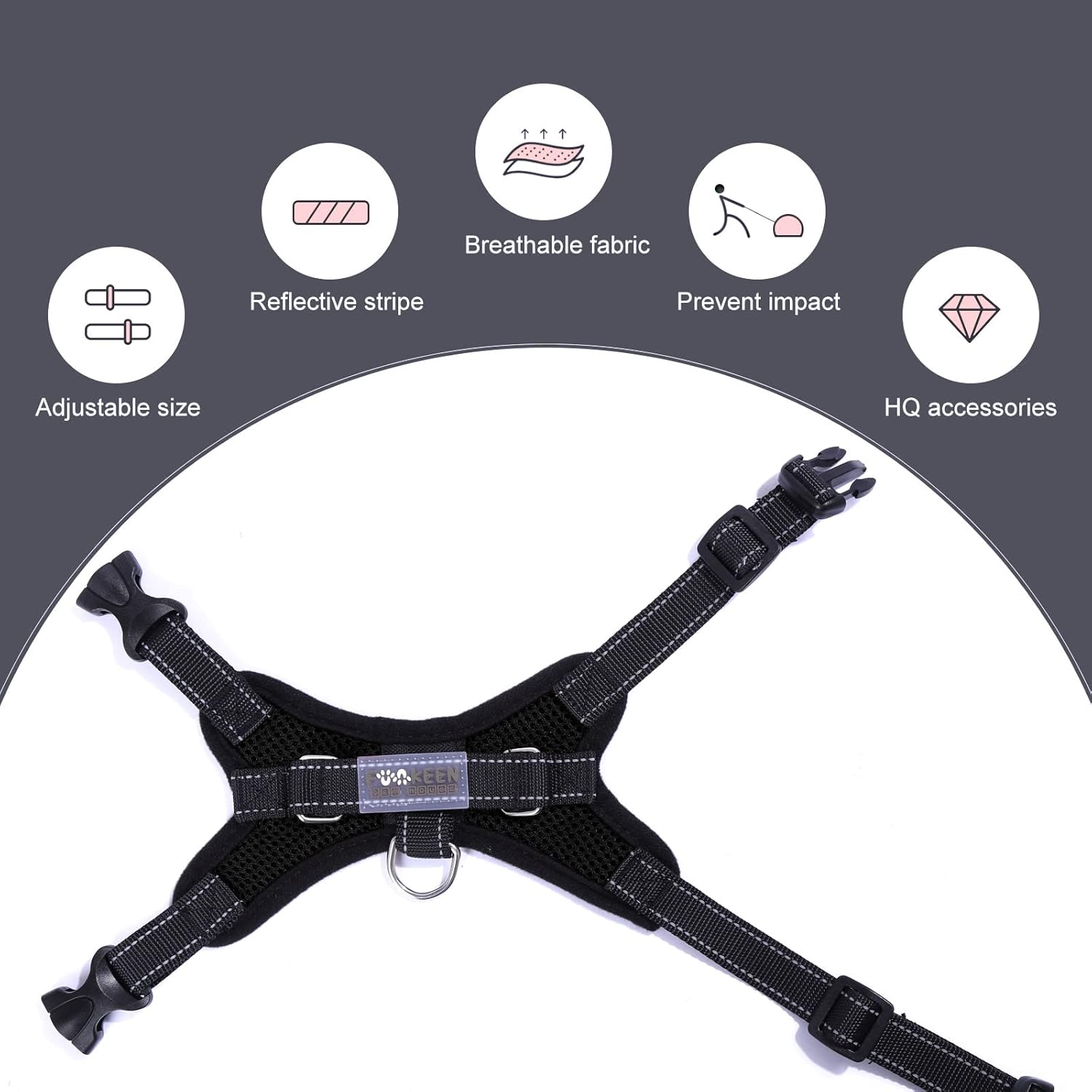 Dog Harness Mesh Breathable Comfortable Pet Vest | PetNestUK