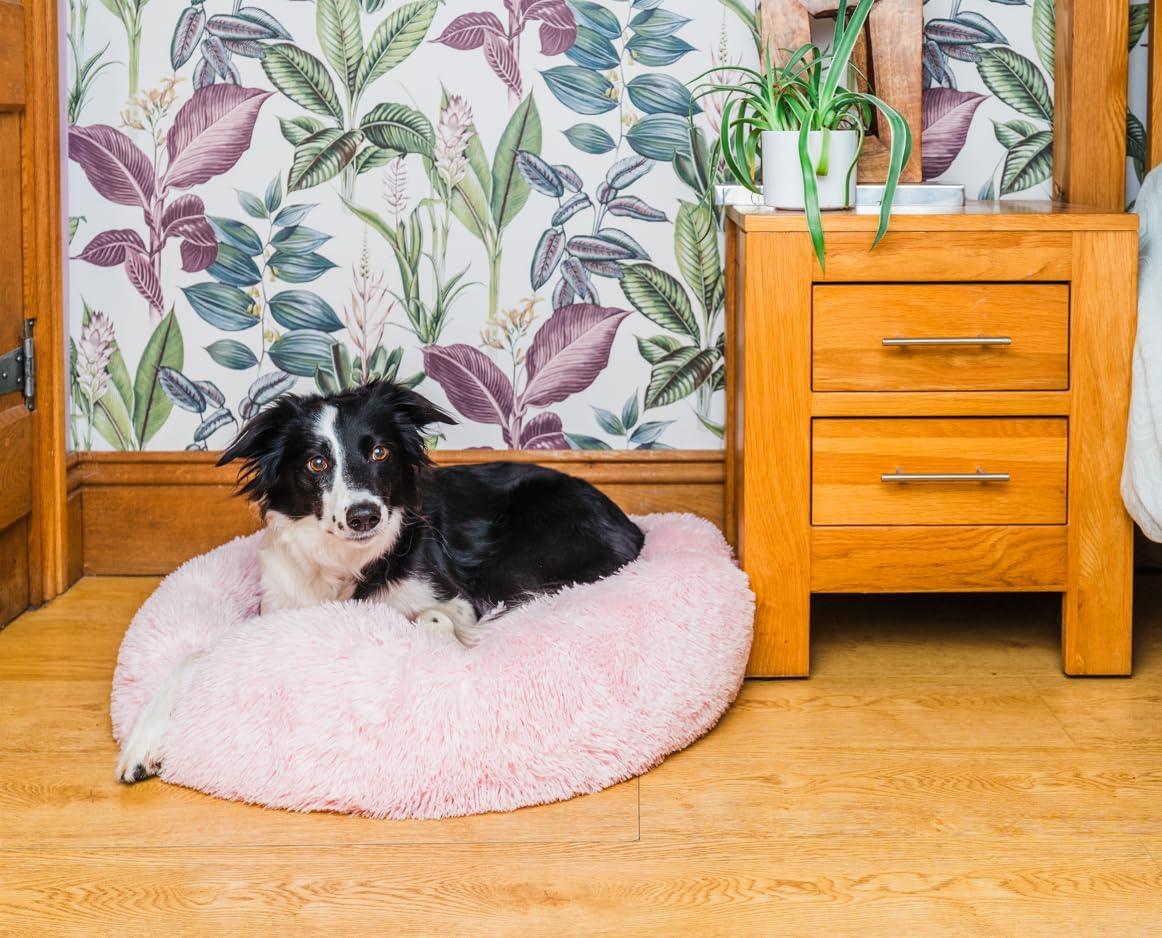 Woof & Whiskers Donut Beds For Dogs Grey Dog Bed | PetNestUK