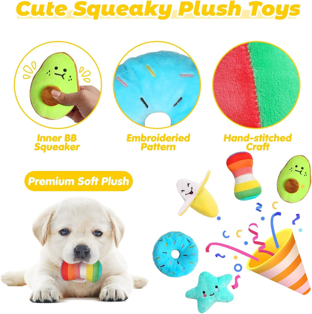Leipple 20 Pack Luxury Dog Chew Toys for Puppy, | PetNestUK