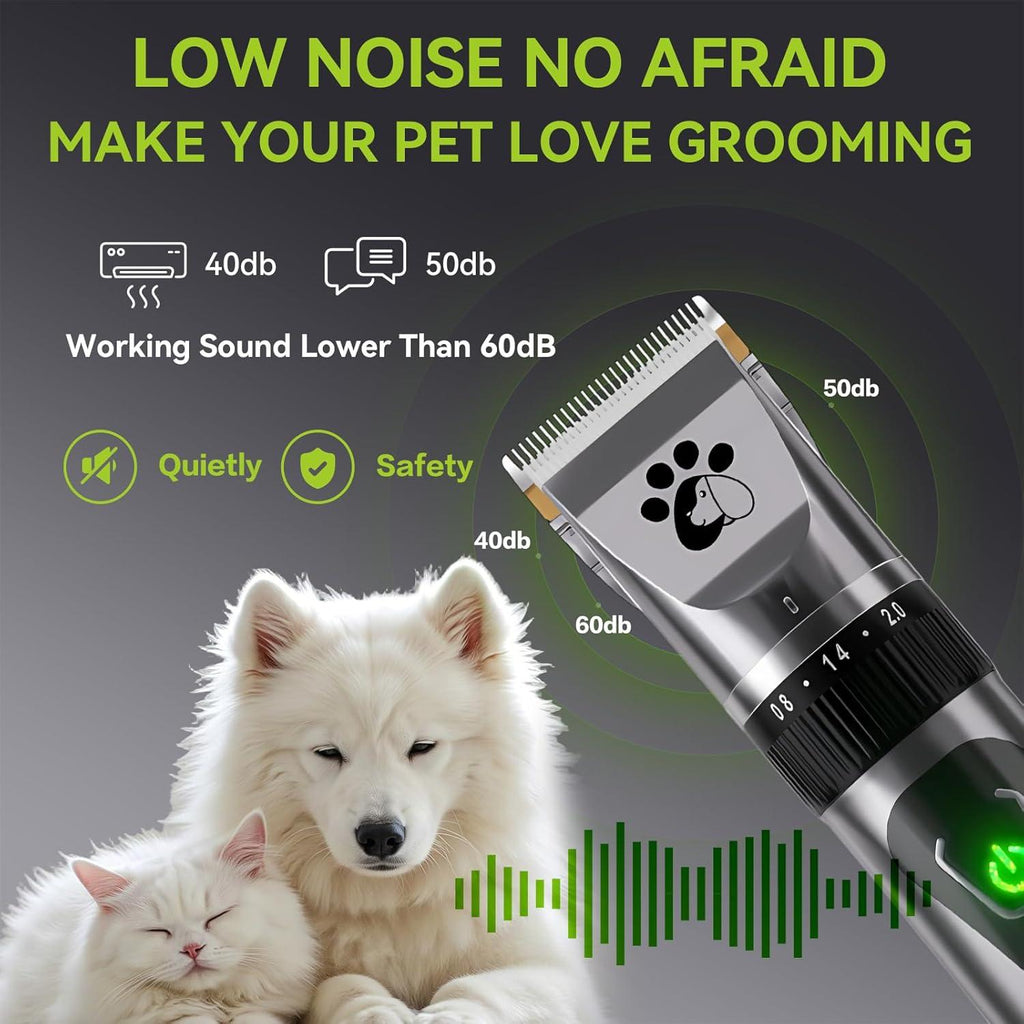 Dog Clippers Cordless, Professional Dog Trimmer, | PetNestUK