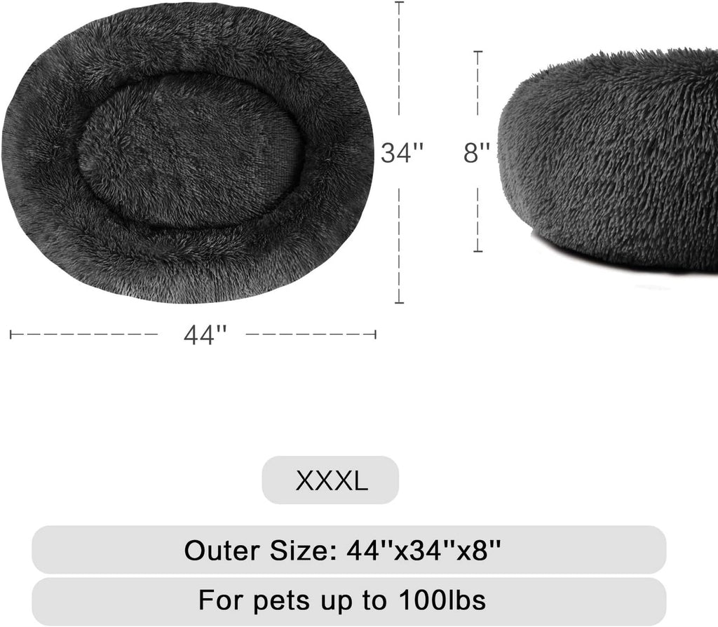 MFOX Faux-Fur Donut Pet Bed