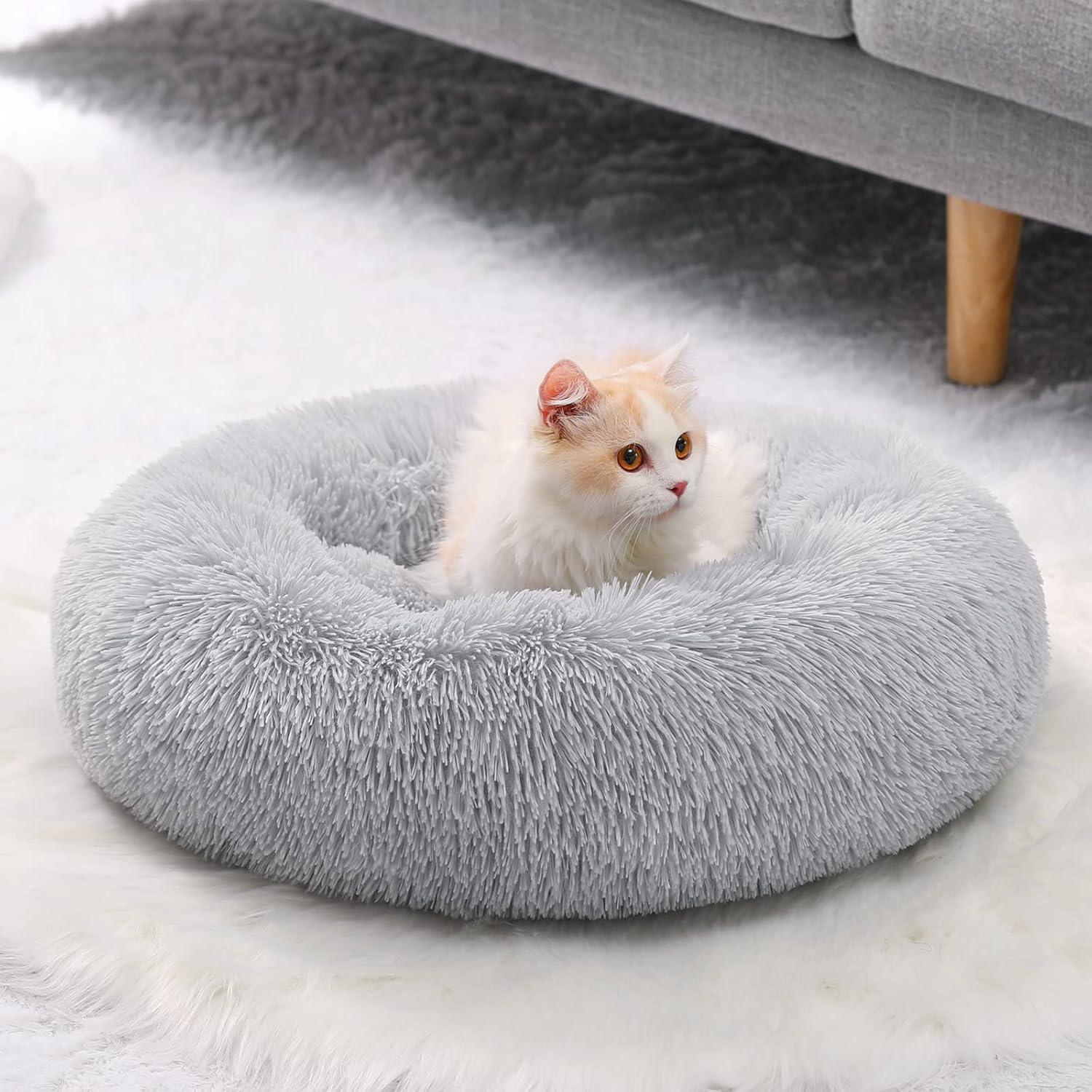 YOJOGEE Calming Donut Puppy Bed for Medium Small | PetNestUK