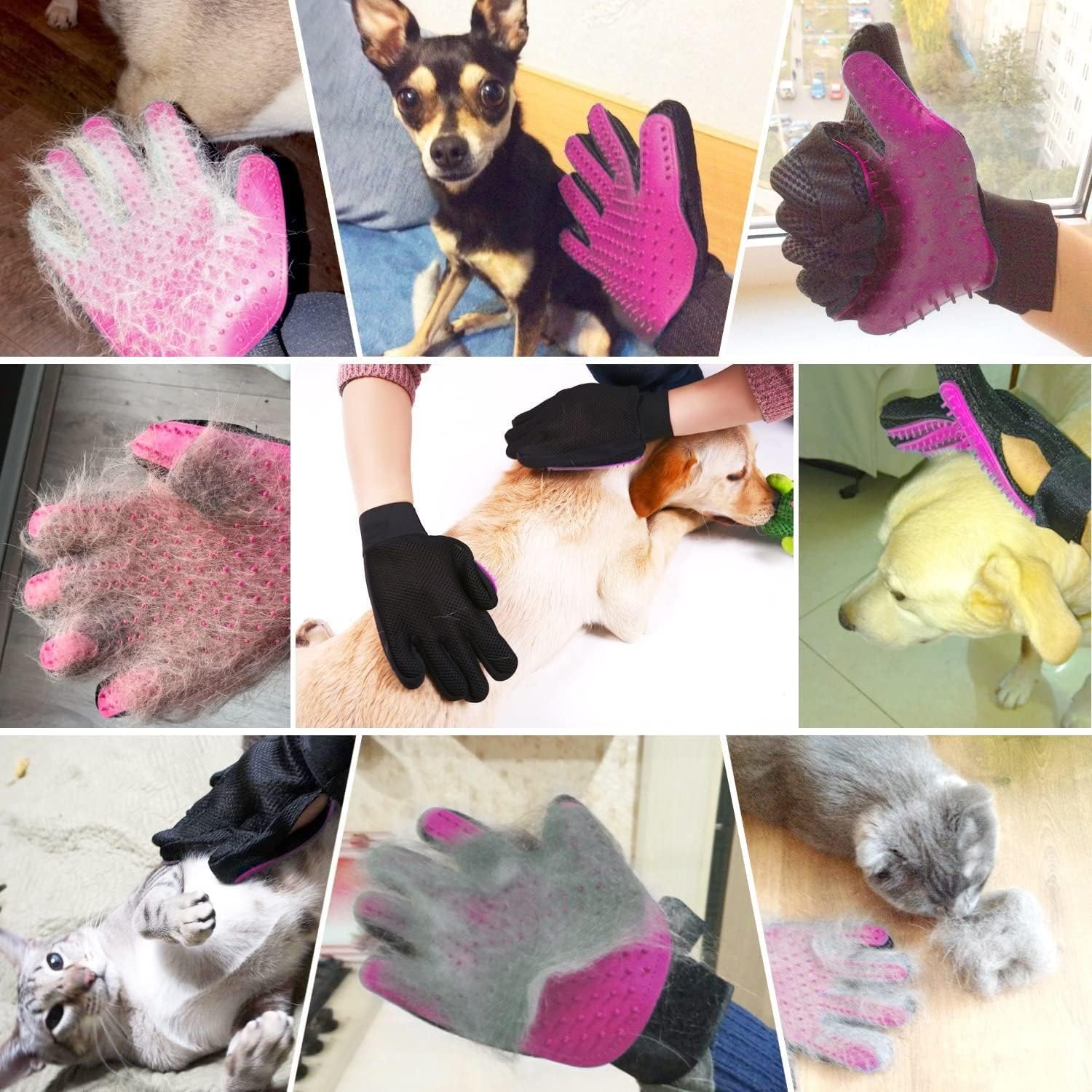 [Upgrade] Pet Dog Cat Grooming Glove,Gentle | PetNestUK