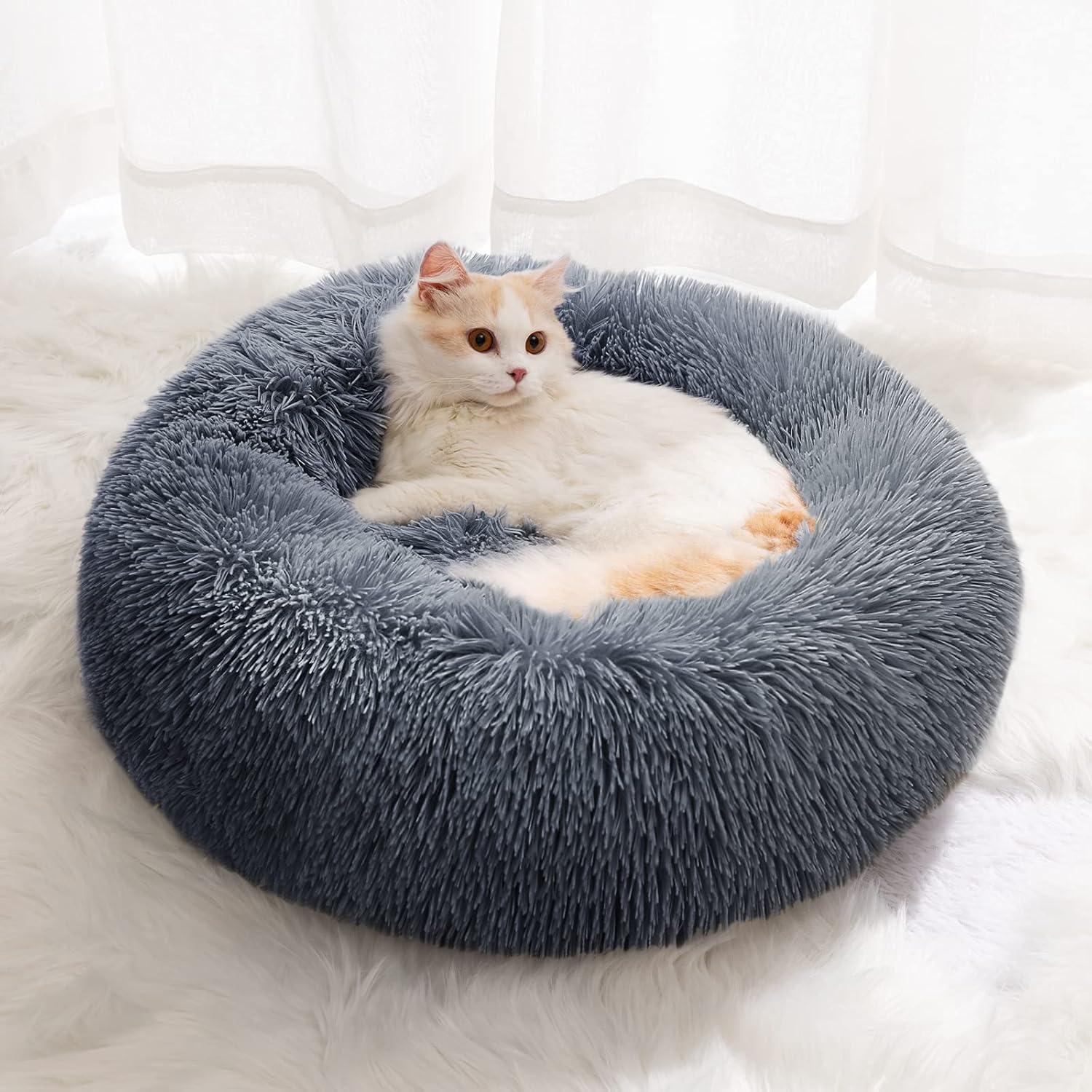 YOJOGEE Calming Donut Puppy Bed for Medium Small | PetNestUK