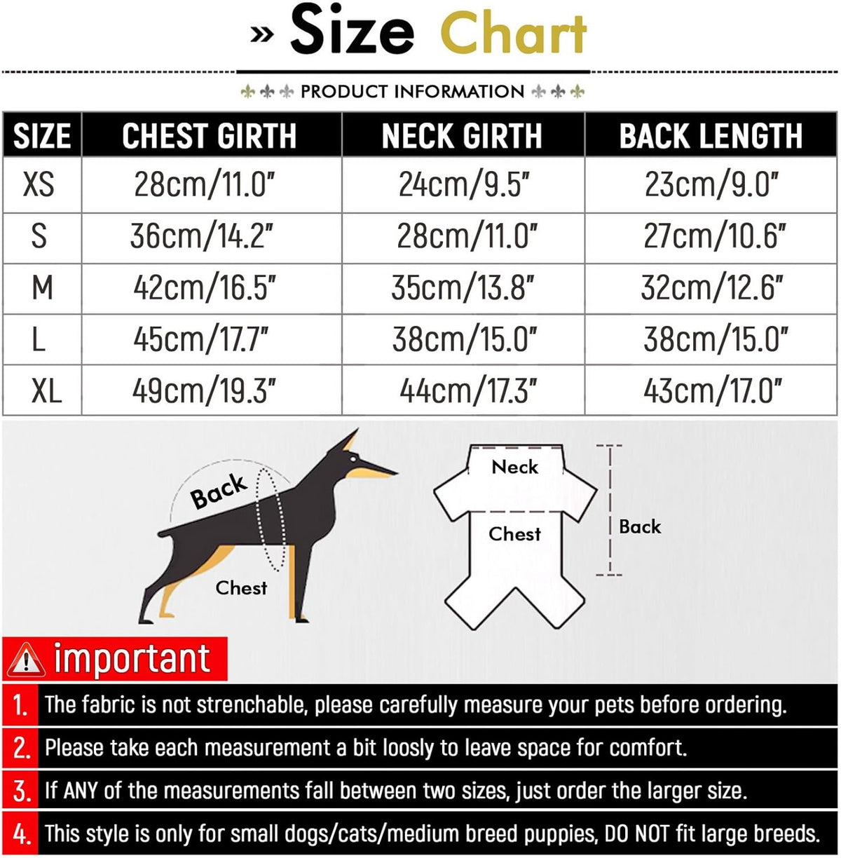 SMALLLEE_LUCKY_STORE Quilted Coat for Small Pets