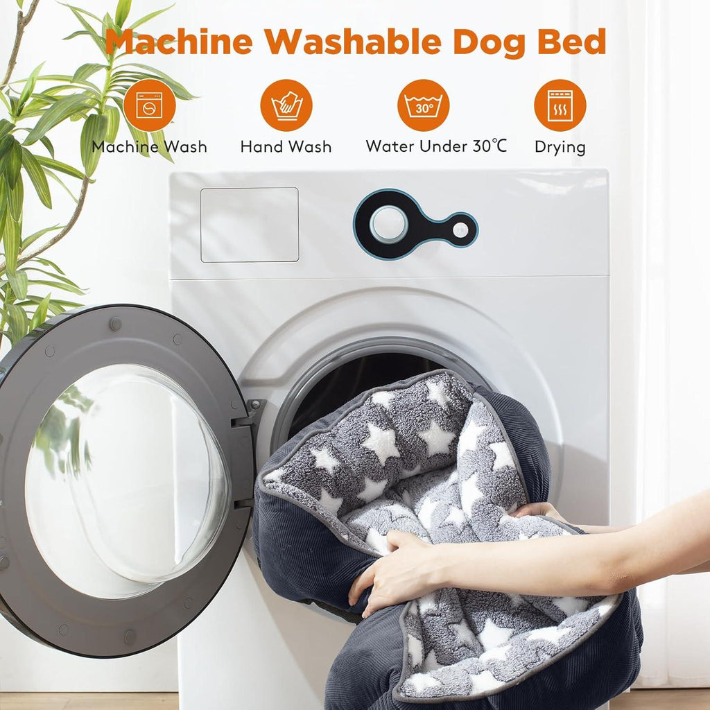 MIXJOY Washable Plush Dog Bed