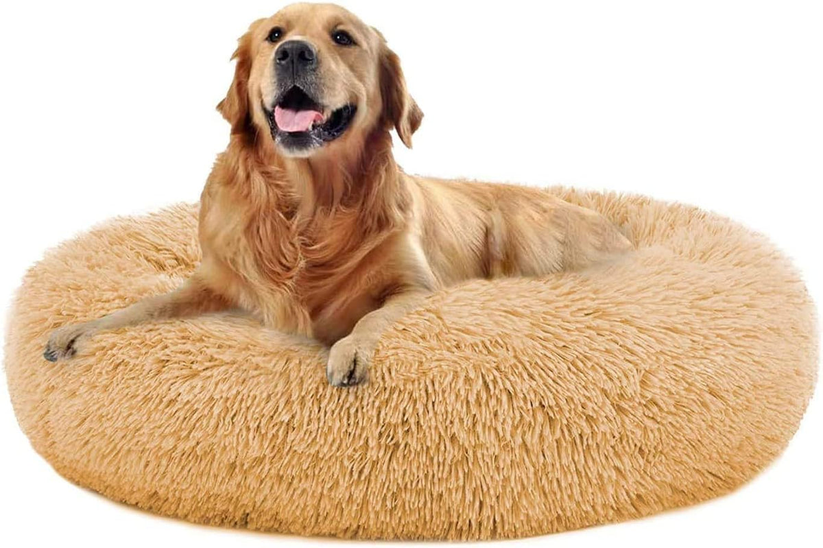 MFOX Faux-Fur Donut Pet Bed
