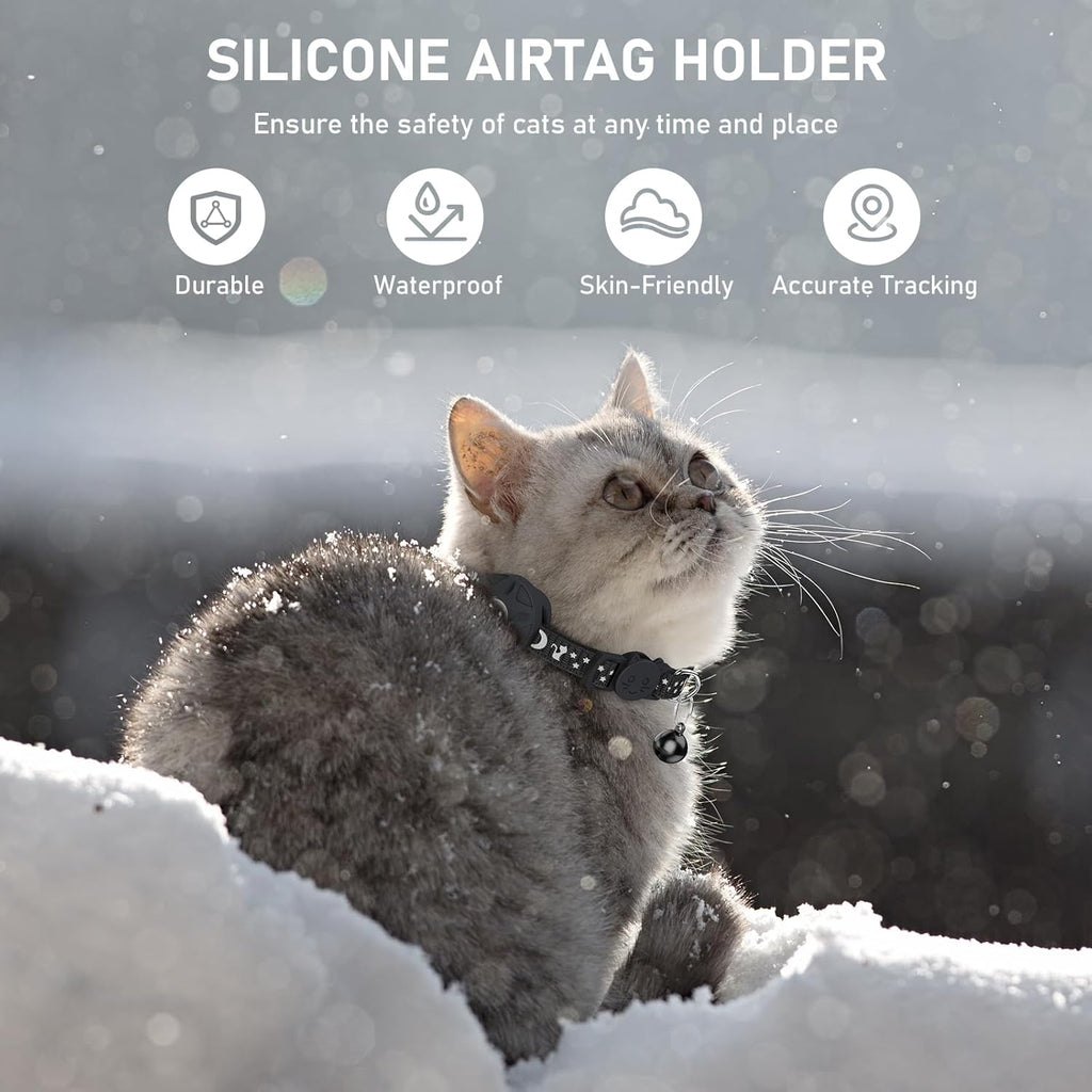 Simket Airtag Cat Collar, Refective Collar for | PetNestUK