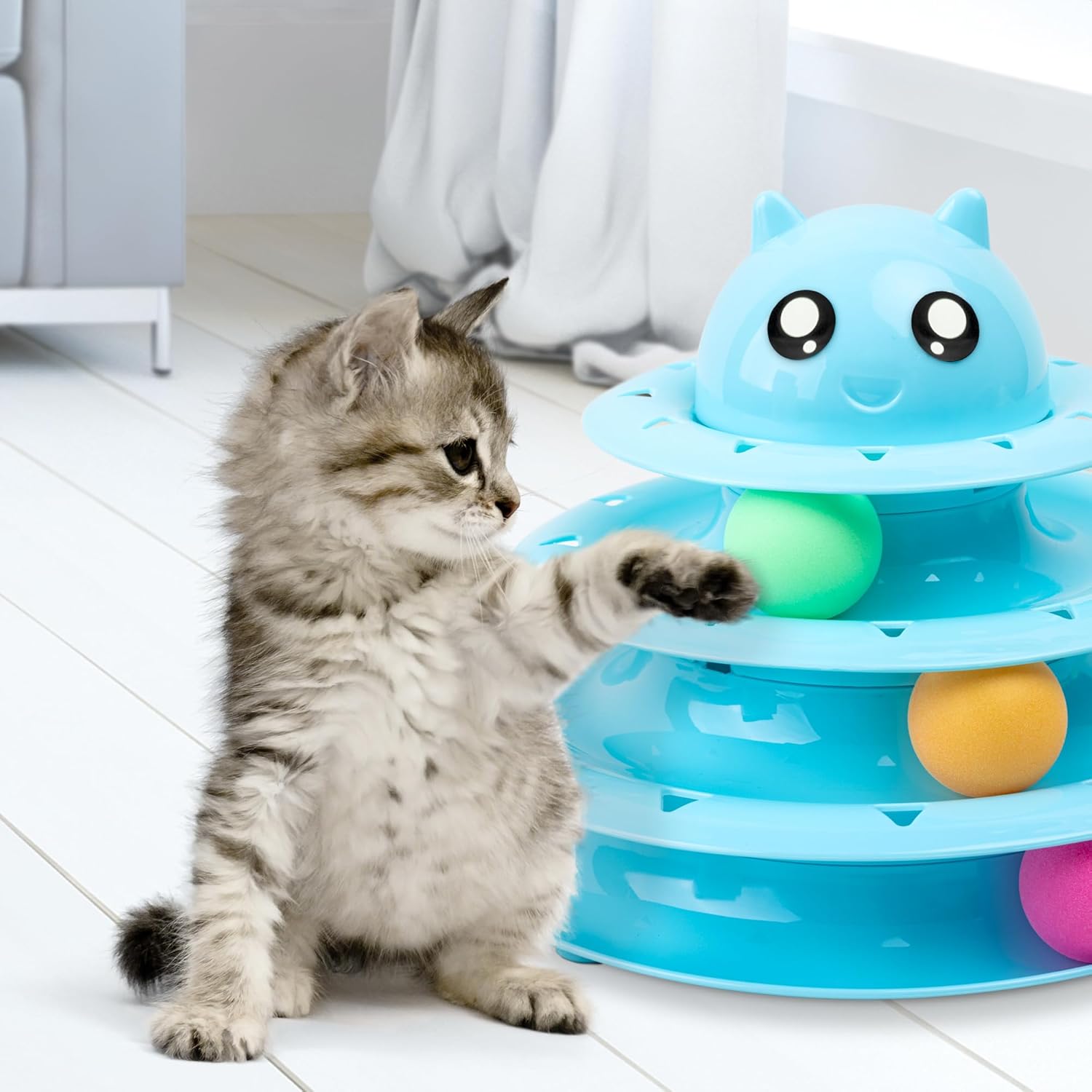 FurDreams Cat Roller Ball Toy Interactive | PetNestUK