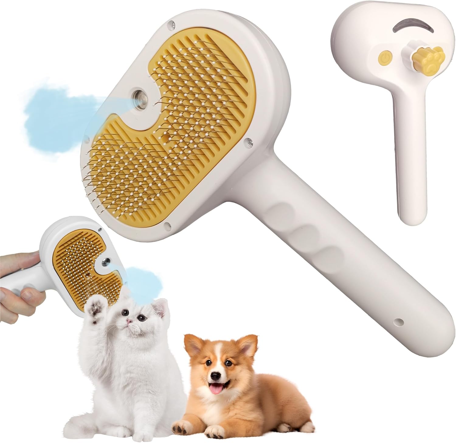 Cat Steam Brush for Shedding Cloud Care Cat | PetNestUK