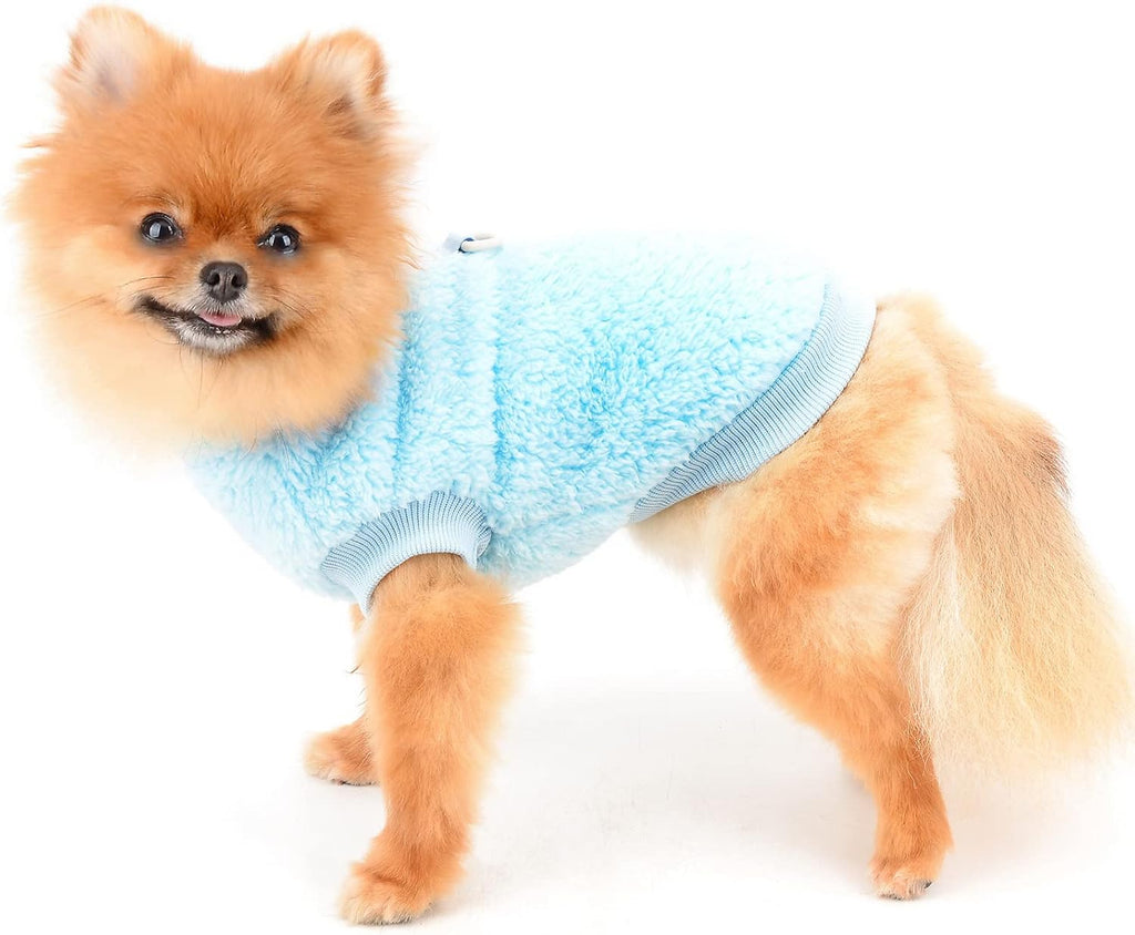 SMALLLEE_LUCKY_STORE Pet Sherpa Fleece Jumper | PetNestUK