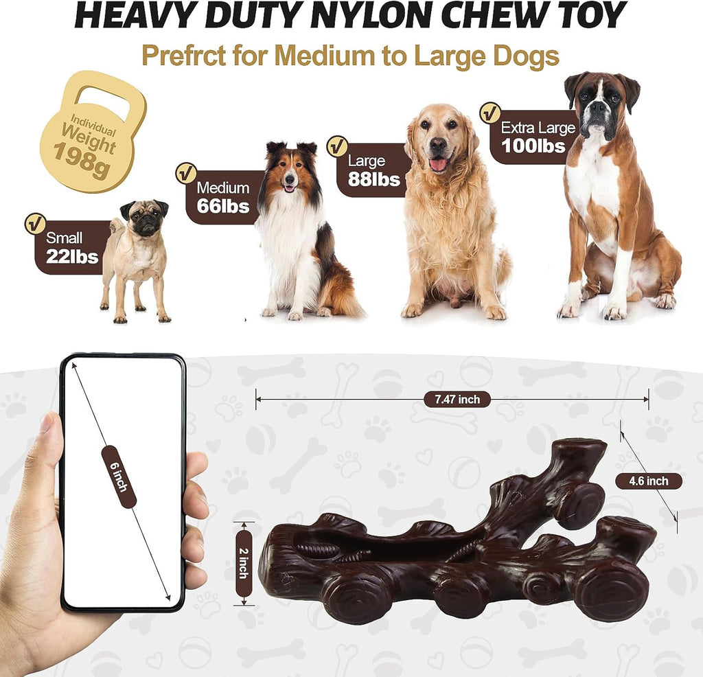 GASAPET Dog Chew Toys for Aggressive Chewers,2 | PetNestUK