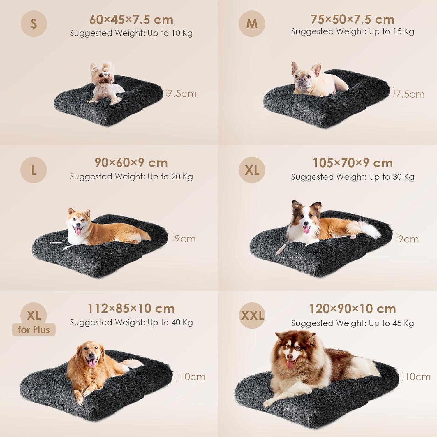 EHEYCIGA Calming Dog Bed Medium, Fluffy Anti | PetNestUK