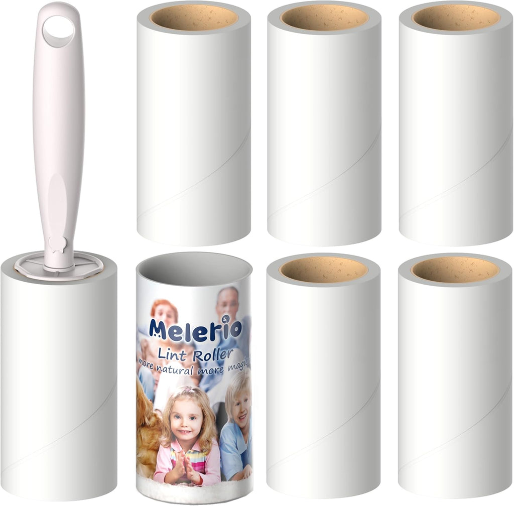 MELERIO Lint Rollers 6 Refills Full 420 Sheets | PetNestUK