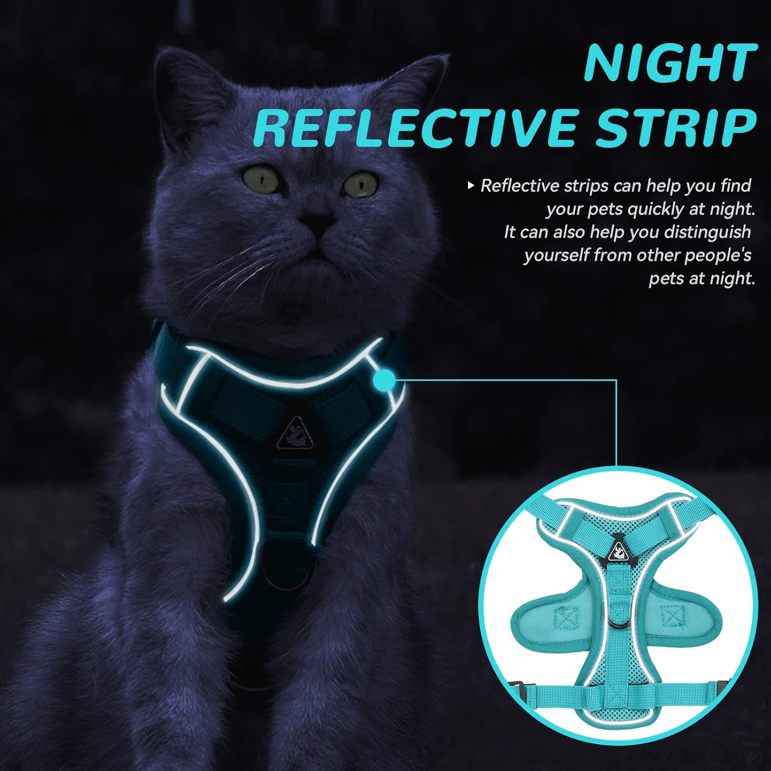 Cat Harness and Lead Set, Adjustable Kitten | PetNestUK