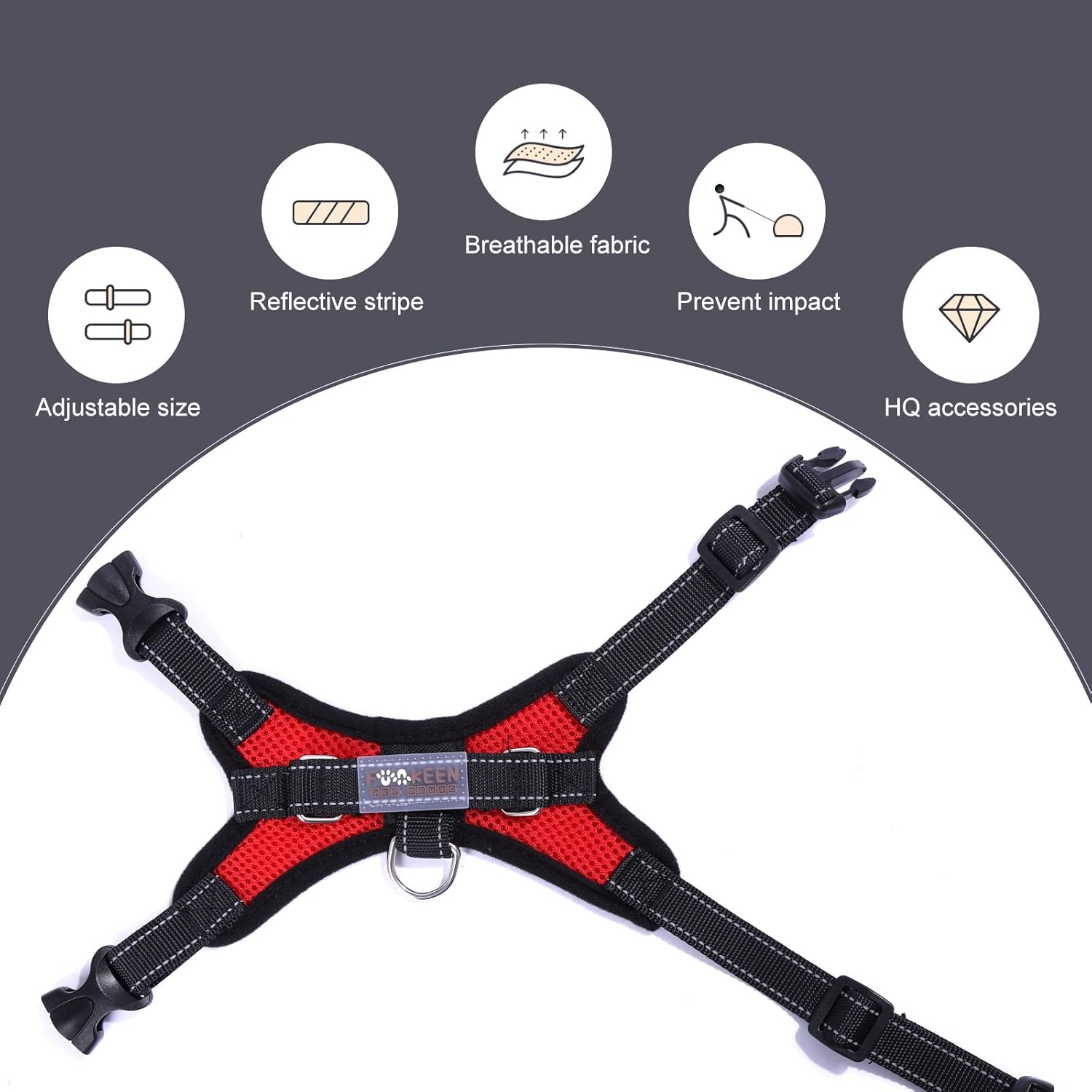 Dog Harness Mesh Breathable Comfortable Pet Vest | PetNestUK