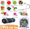 Speedy Panther Cat Tunnel and Toy Set, 21 Pieces