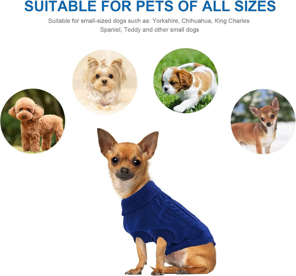 Small Dog Jumper, Warm Puppy Sweater for Small | PetNestUK