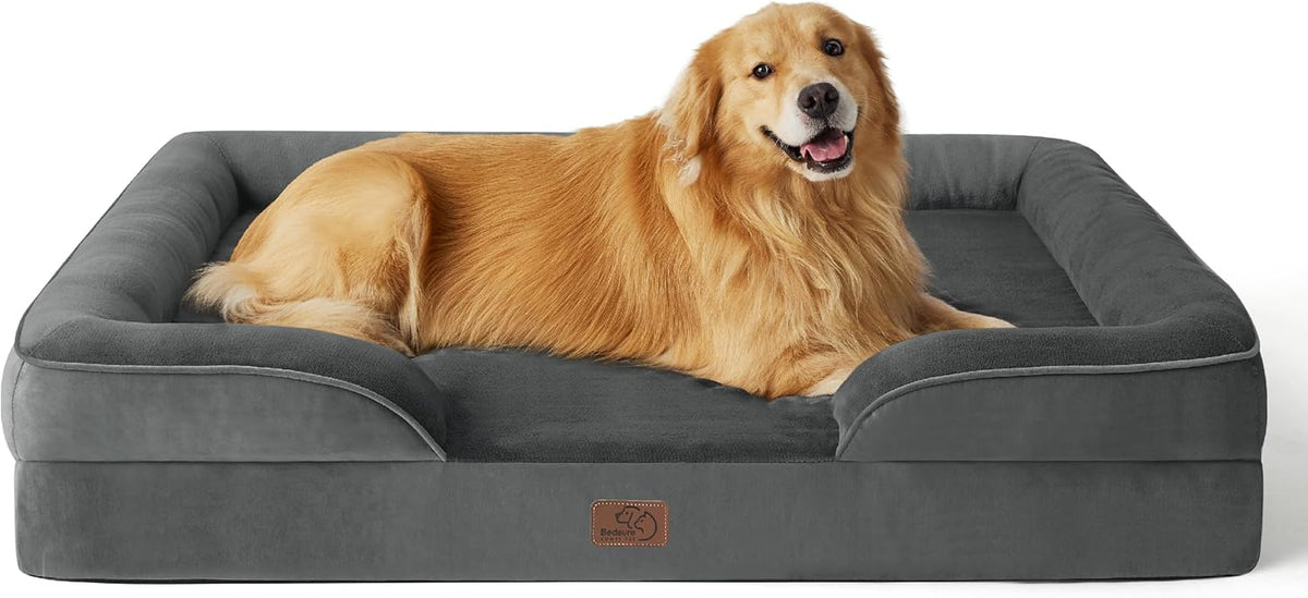 Bedsure Foam Dog Sofa Bed with Removable Cover