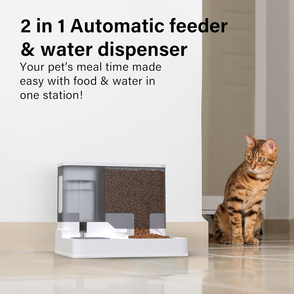 Automatic Food Feeder and Waterer Set 3.2L, 2 | PetNestUK