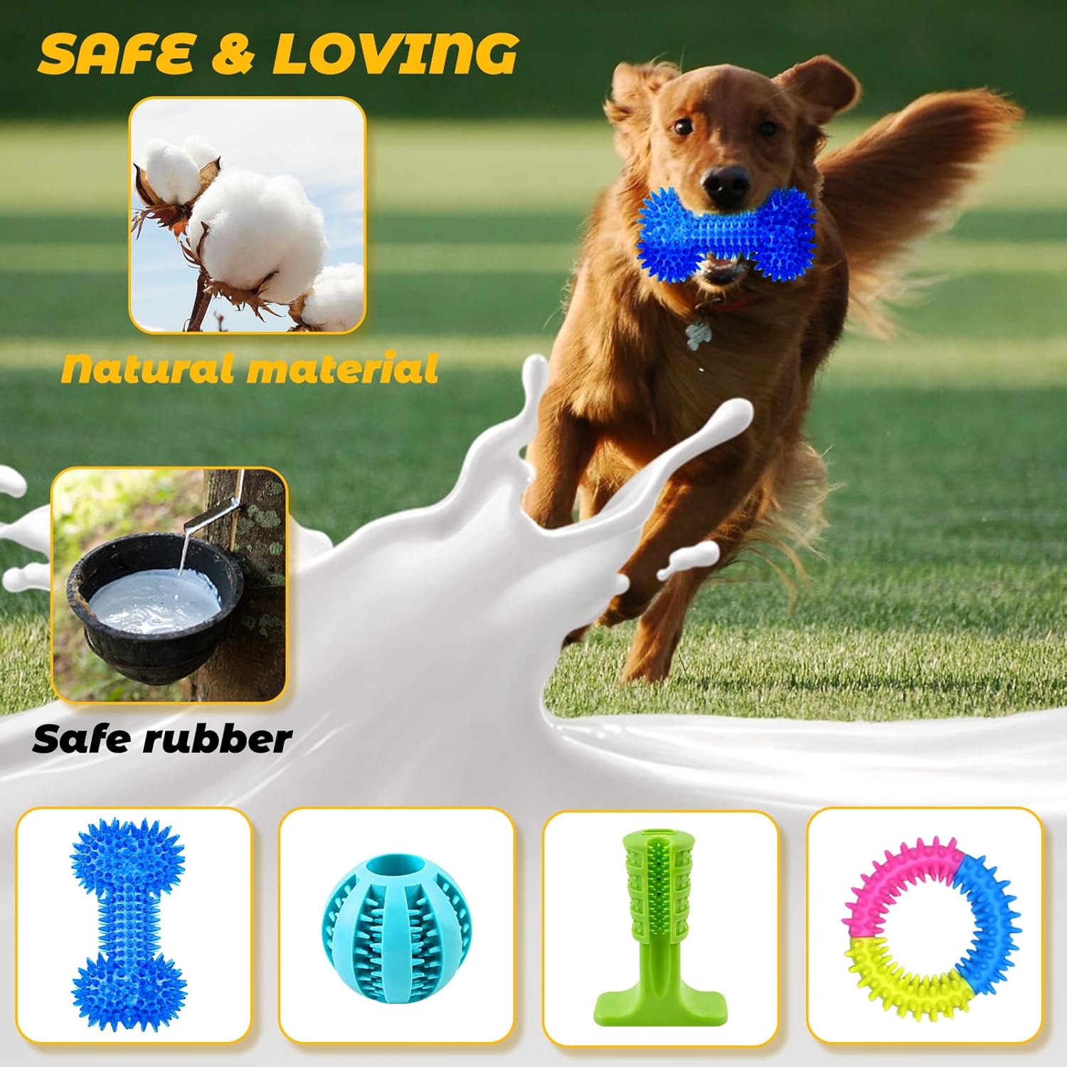 Leipple 20 Pack Luxury Dog Chew Toys for Puppy, | PetNestUK