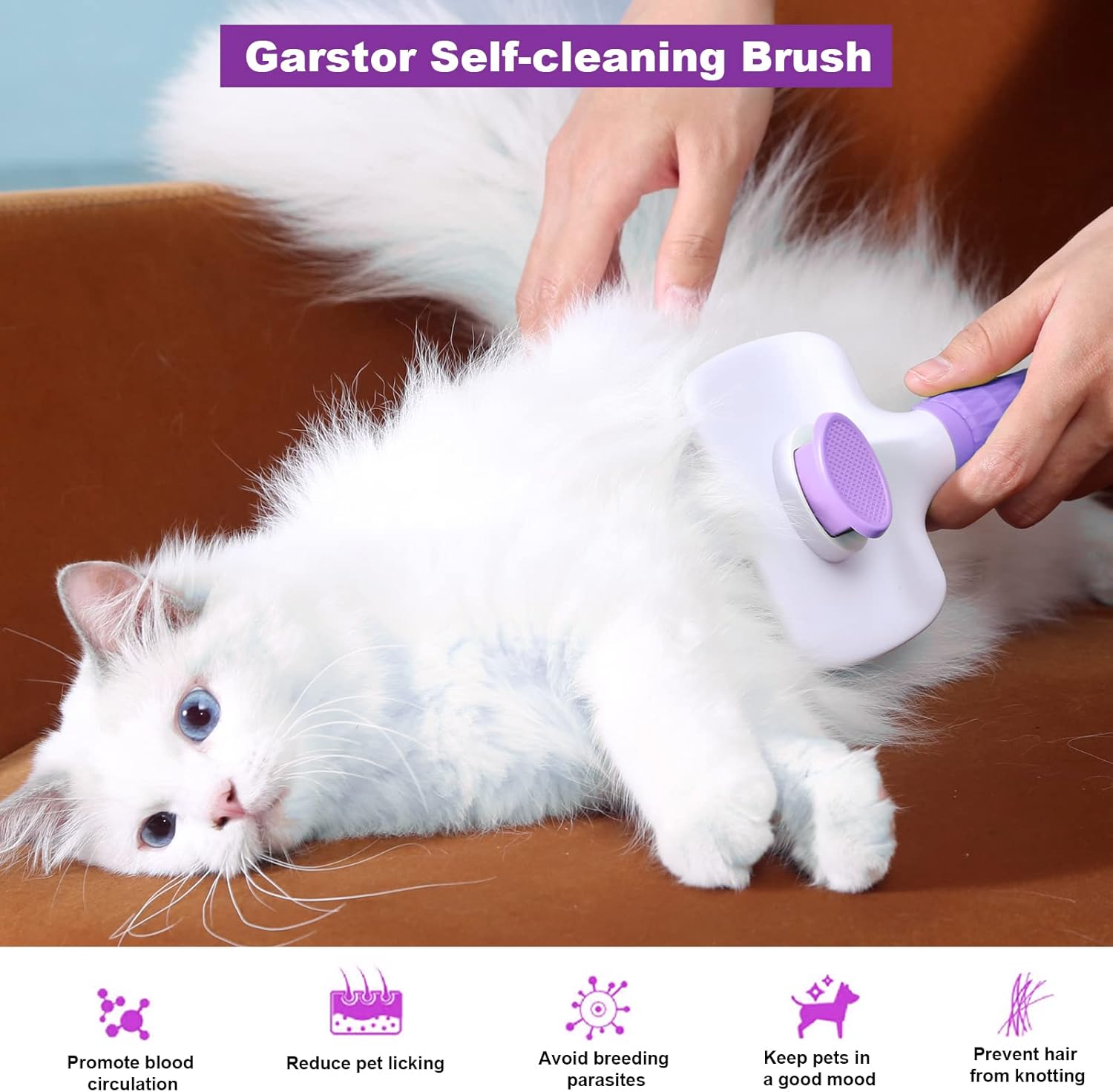 Garstor Dog Brush Comb, Cat Brush, Dog Brush for | PetNestUK
