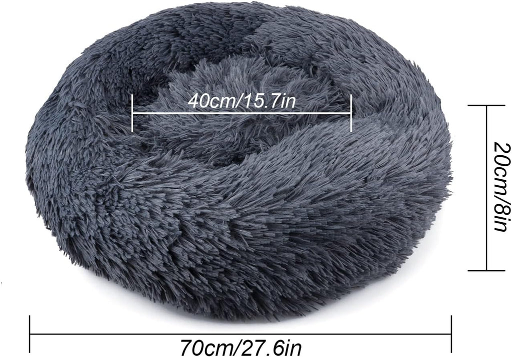 UUEMB Plush Donut Bed for Dogs and Cats