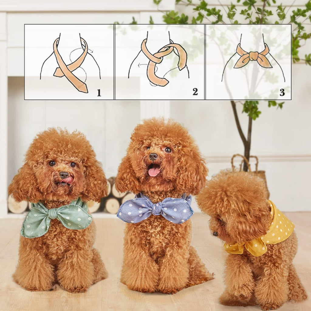 4Pcs Dog Bandana for Small Medium Large Dogs, | PetNestUK