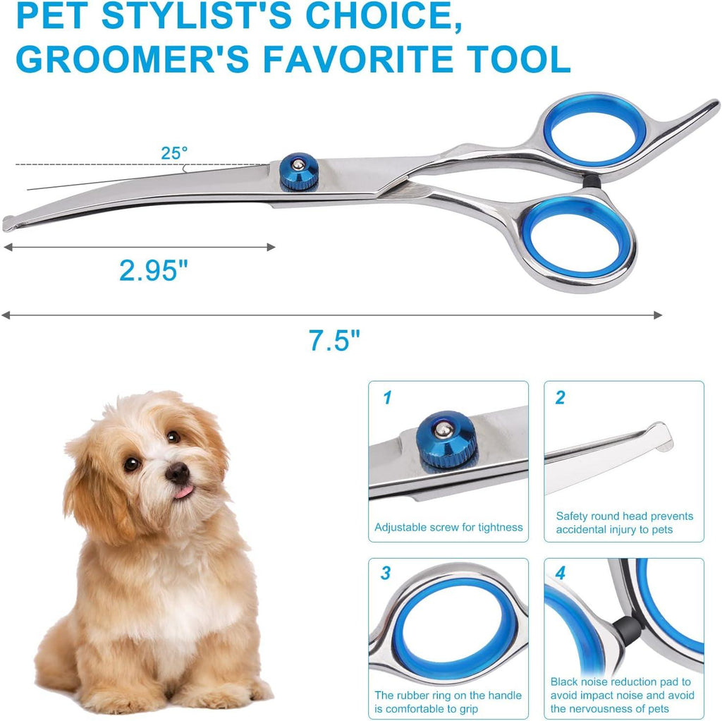 Dog Grooming Scissors with Safety Round Tip, Pet | PetNestUK
