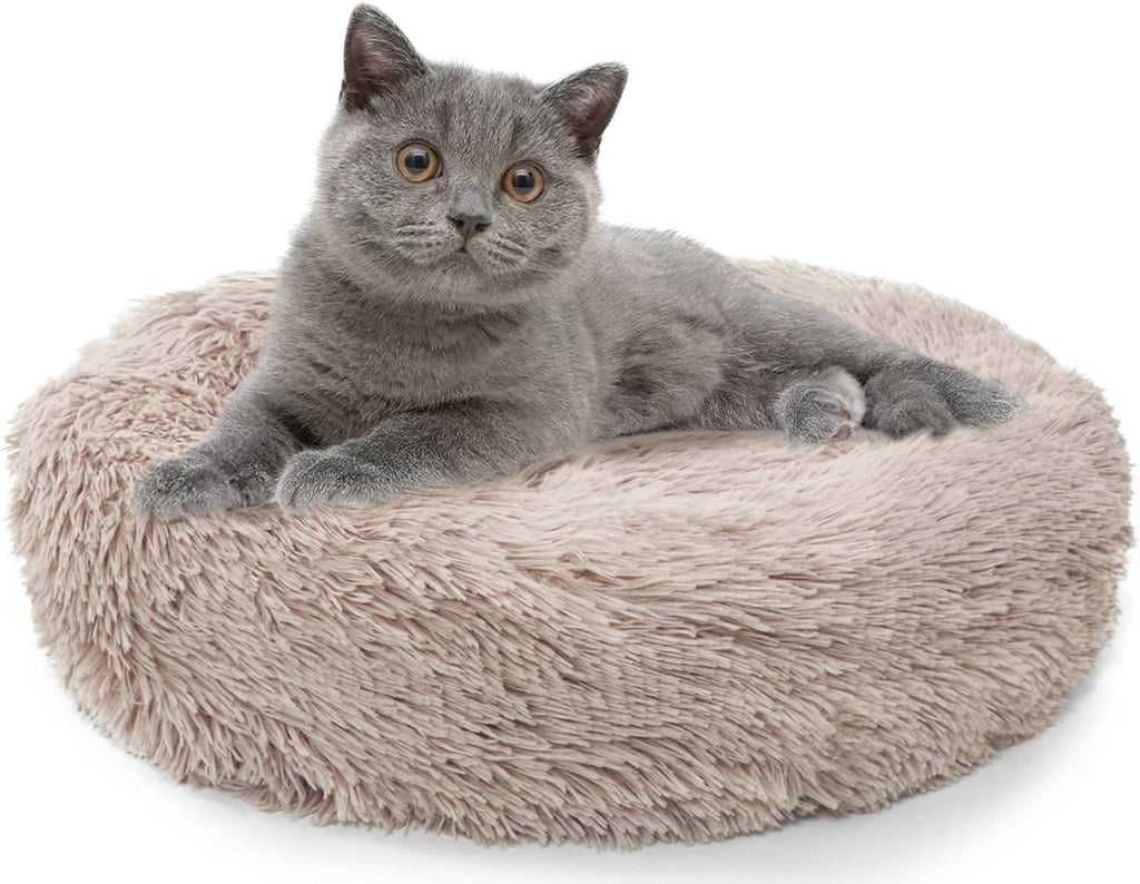 Enjamoy Plush Donut Dog Bed, Calming Round Dog | PetNestUK