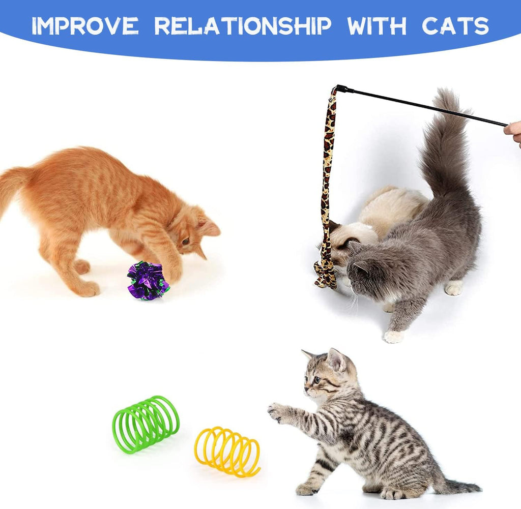 20 Pcs Cat Toys for Indoor Kitten, Collapsible | PetNestUK