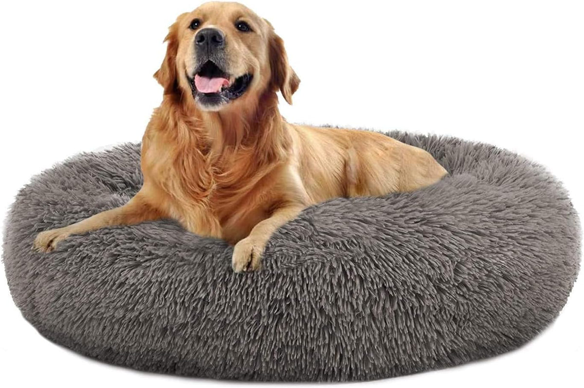 MFOX Faux-Fur Donut Pet Bed