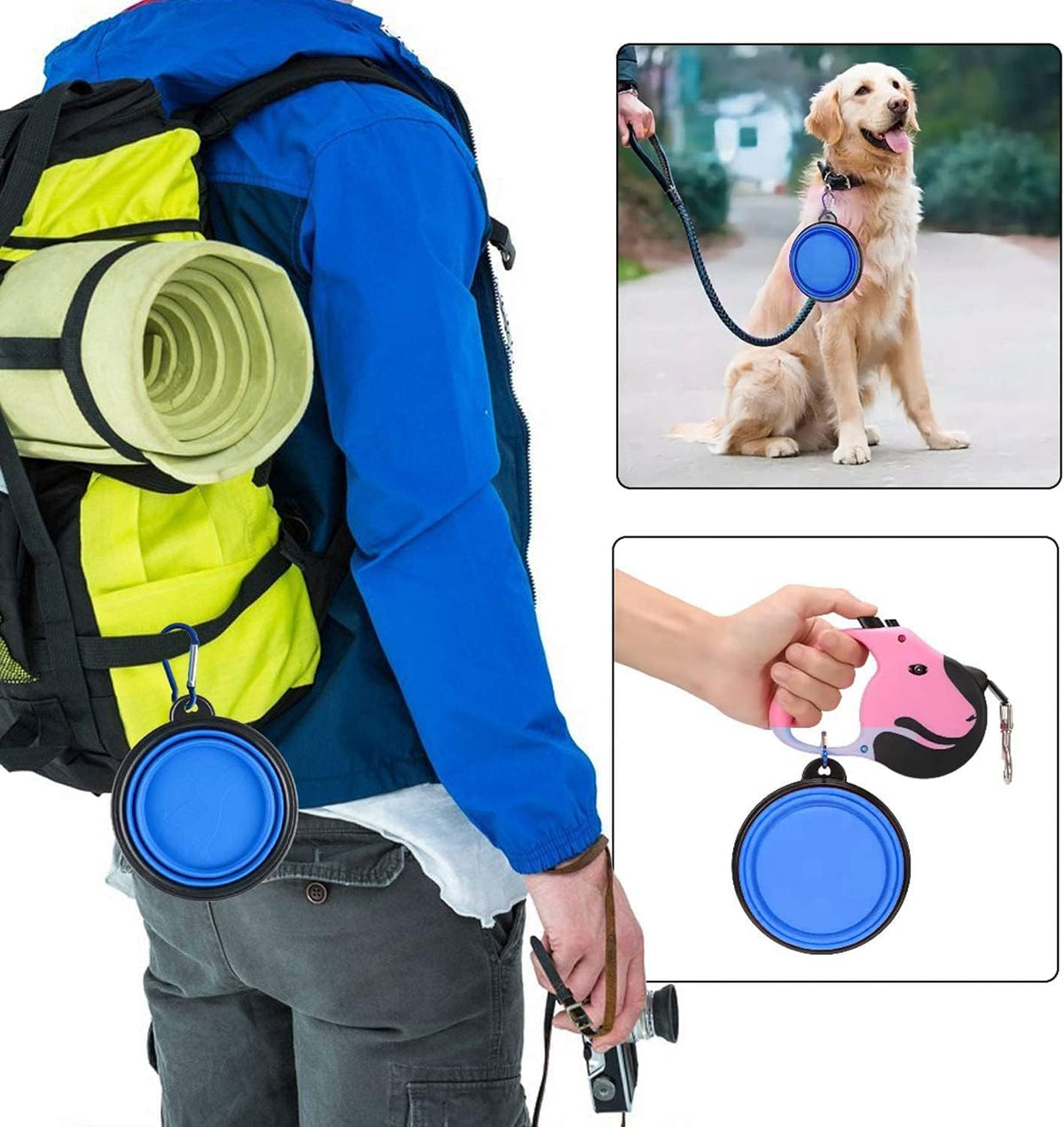 Coolon Collapsible Travel Bowls for Pets