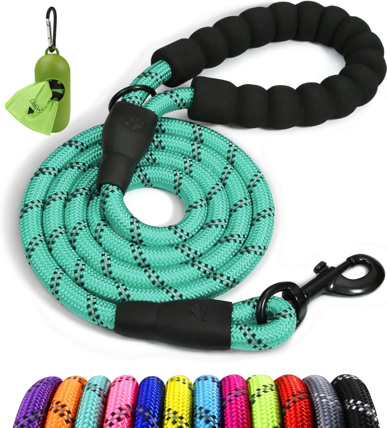 Taglory Rope Dog Lead with Soft Padded Handle, | PetNestUK